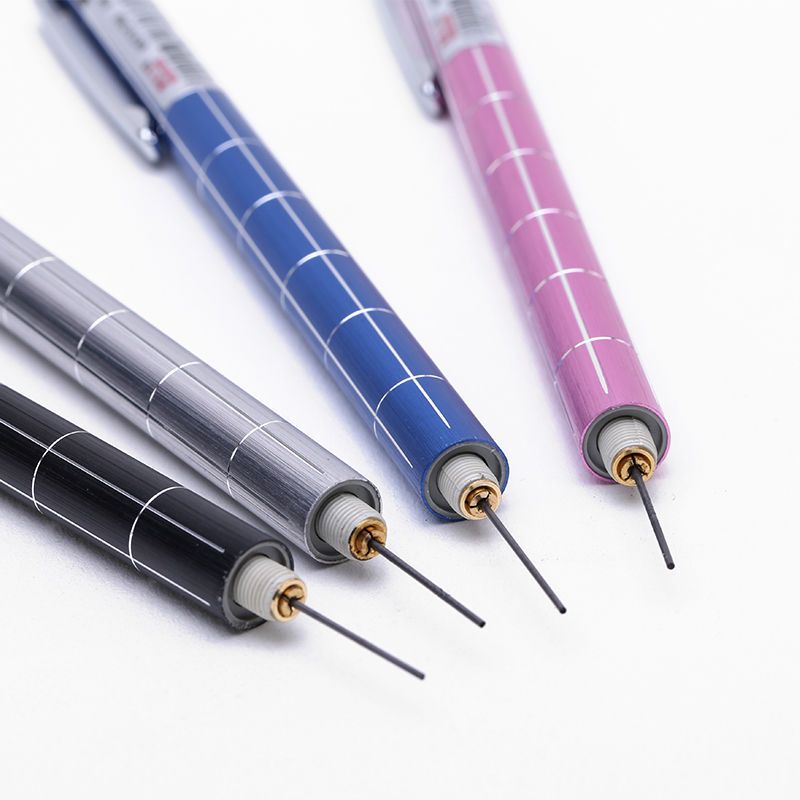 金属自动铅笔中小学生学生用品文具素描笔0.5自动铅笔0.7书写铅笔 0.5MM(金属款)-d4 1支笔