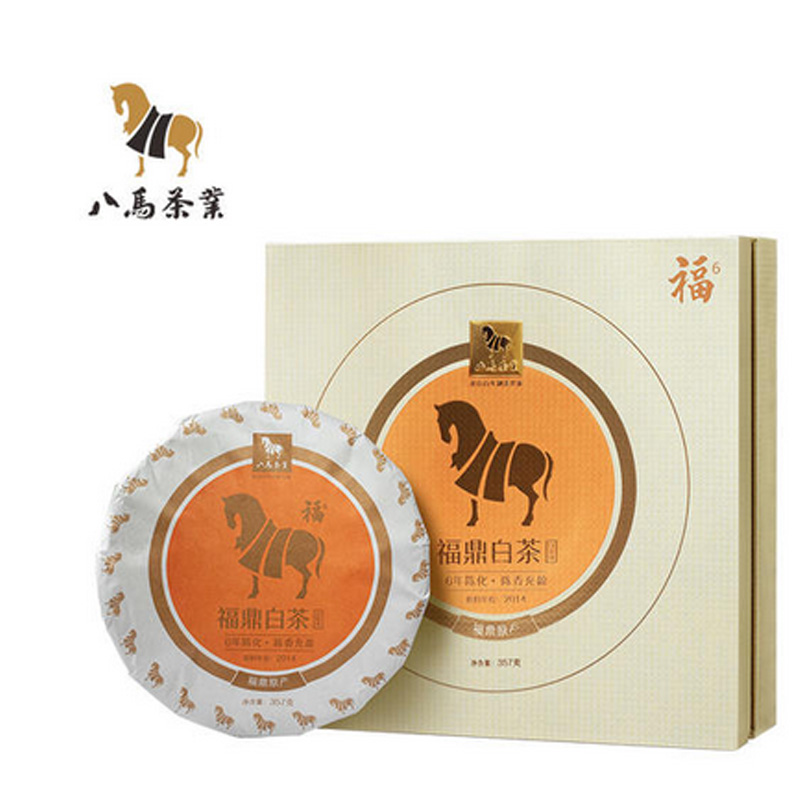 八马茶业(BAMA TEA) 福系列·白牡丹9年单饼(原料年份2011)-357克/盒