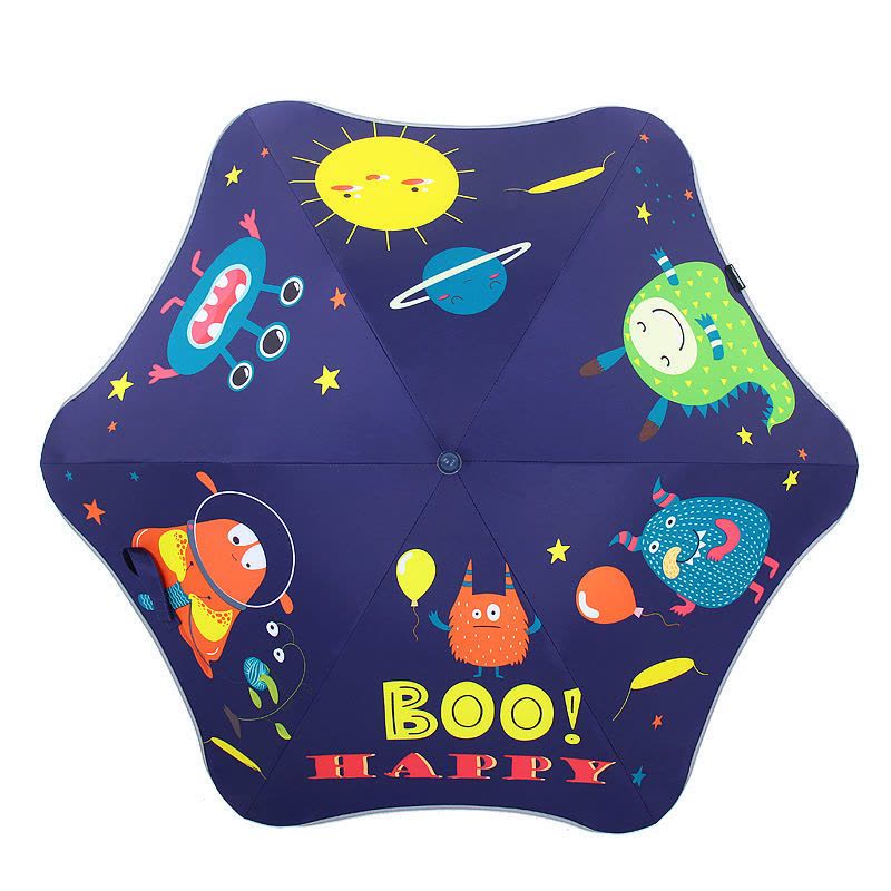 恐龙乐园蓝色[无胶款] 儿童雨伞s宝宝雨具幼儿园小孩小学生男童女童全手动上学长柄小伞图片