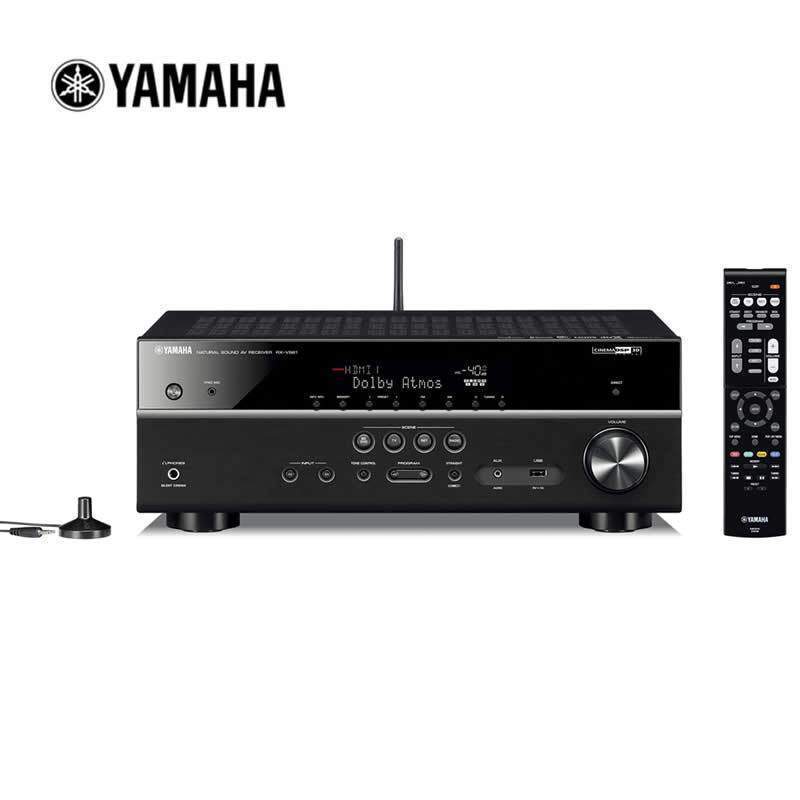 Yamaha/雅马哈 RX-V581家庭影院7.2声道AV功放全景声DTSX蓝牙功放 金色