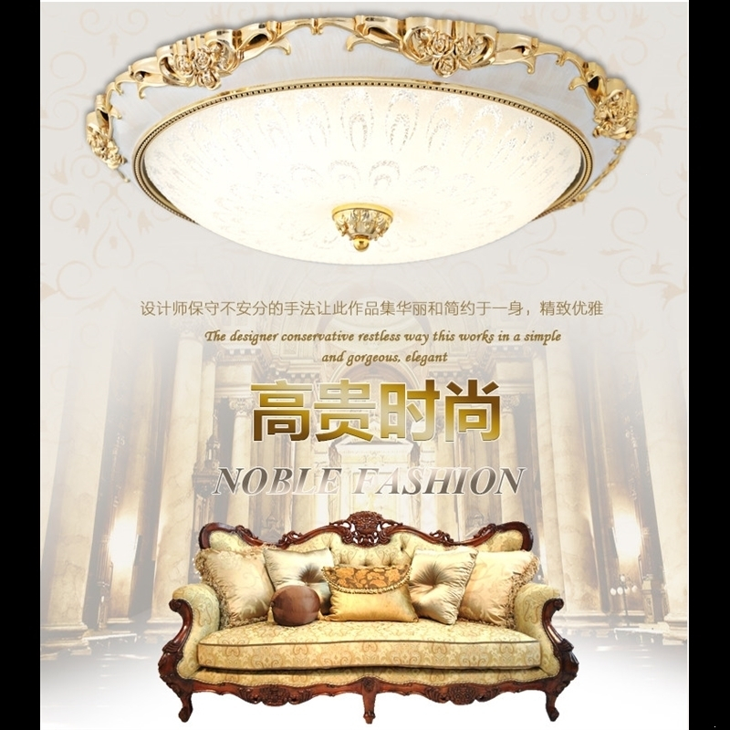 吊灯客厅卧室led圆形饰欧式现代简约水晶灯套水晶灯