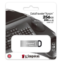 金士顿(Kingston)256GB USB 3.2 Gen 1 U盘 DTKN 外壳金属 读速200MB/s