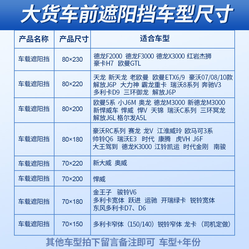 大货车遮阳挡轻卡隔热防晒避光加厚铝箔吸盘式卡车前档玻璃遮阳板