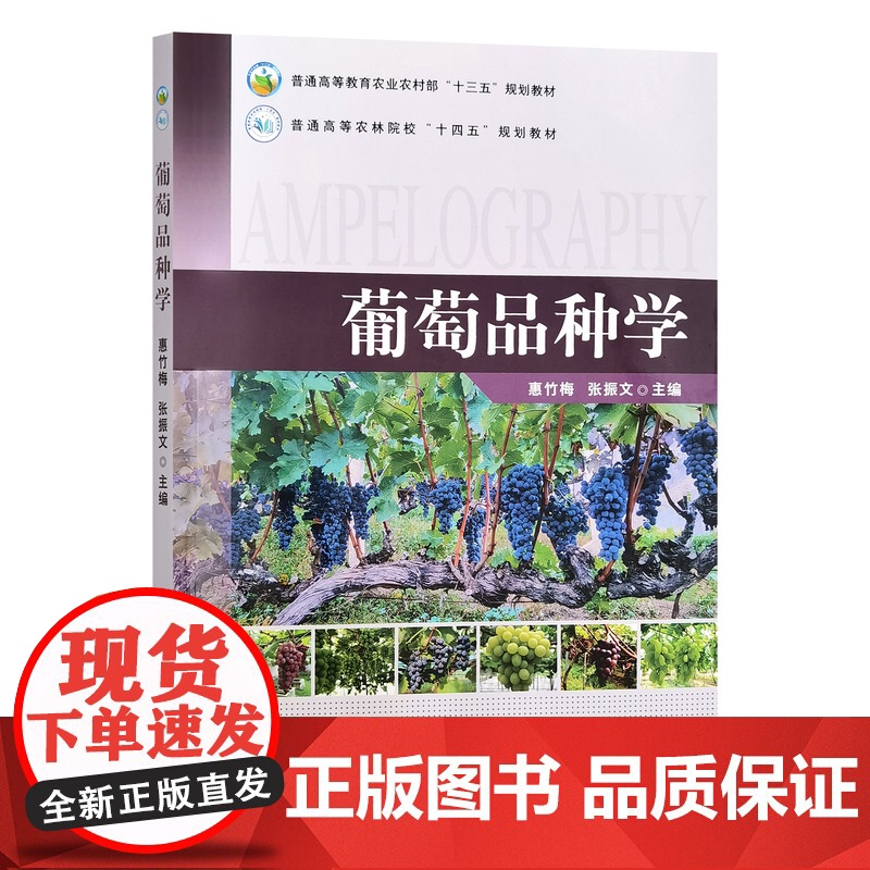 葡萄品种学 327108 惠竹梅,张振文 普通高等教育农业农村部“十三五”规划教材 普通高等农林院校“十四五”规划教材高清大图