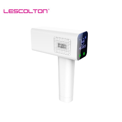美国Lescolton 激光脱毛仪家用智能冰感脱毛仪男女剃毛器无痛脱毛面部唇部私处脱毛T012C 白色