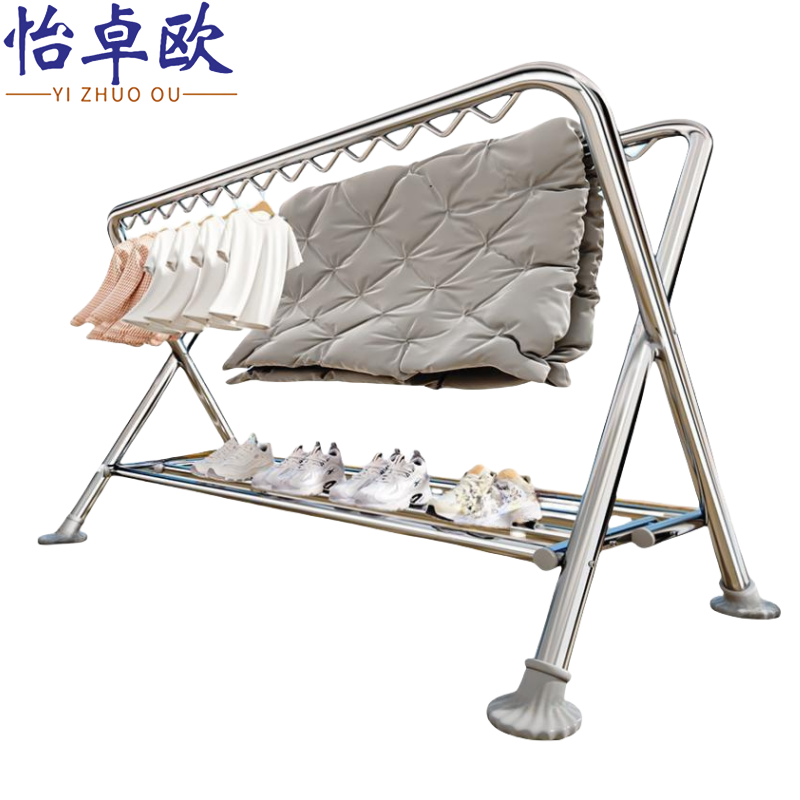 怡卓欧折叠晾衣杆1.4*1.5m个高清大图