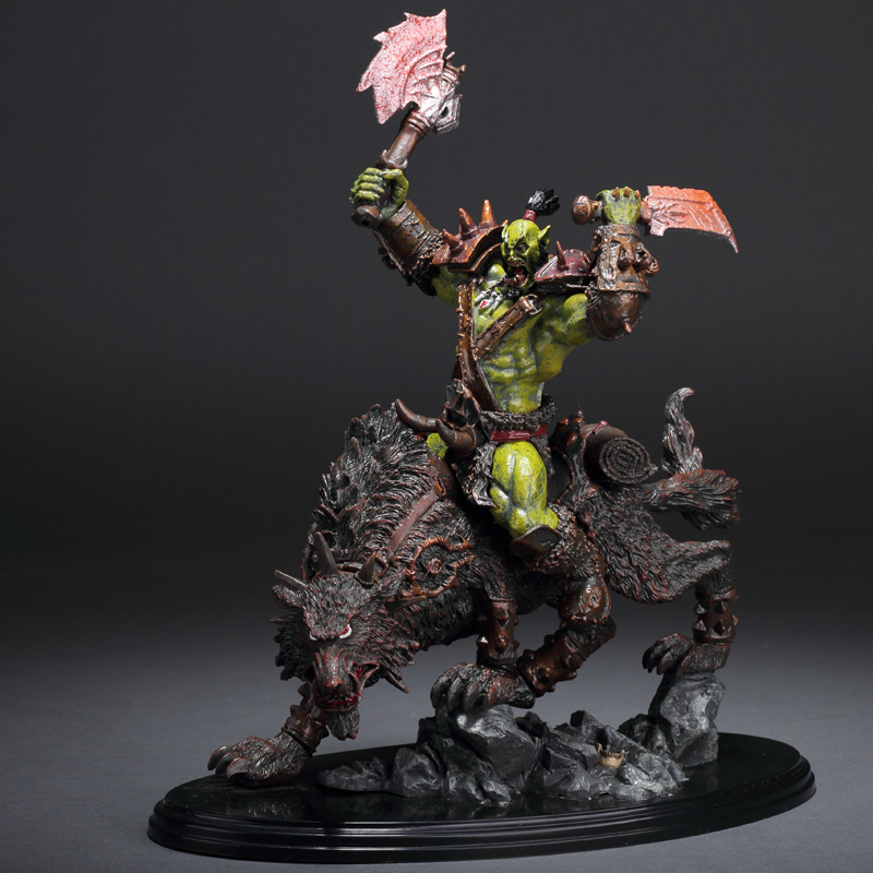 WOW魔兽手办恶魔猎手女王巫妖王伊利丹怒风摆件公仔模型周边 [推荐]暗黑伊利丹33cm 魔兽精品(售出不退不换)高清大图