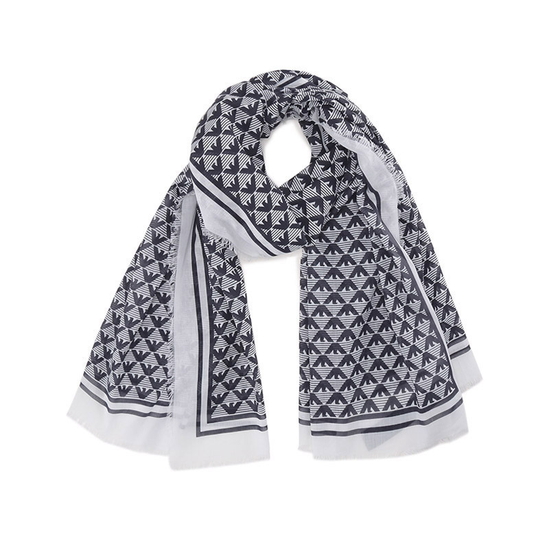 阿玛尼emporioarmani男士棉质长方形围巾披肩6252872f381