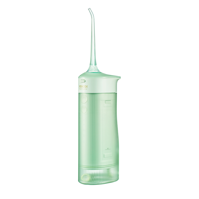 素士便携抽拉式冲牙器W1 水牙线洗牙器全身水洗家用便捷抽拉式正畸专用牙齿清洗 粉/绿!高清大图