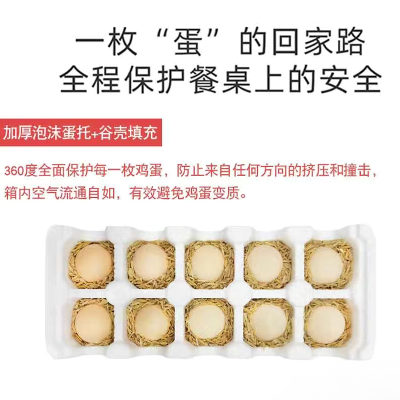 [农家自养]新鲜谷物蛋 30枚(45g左右) 草鸡蛋(破损必赔)农家土鸡蛋 陈小四水果