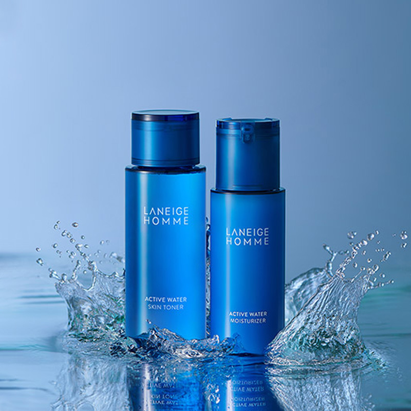 LANEIGE 兰芝 HOMME 男士水分均衡 保湿水乳护肤套装 舒缓皮肤 滋润营养