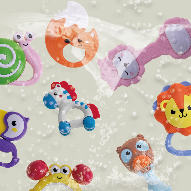 婴侍卫 水煮摇铃10件套 收纳盒装 SL94708高清大图