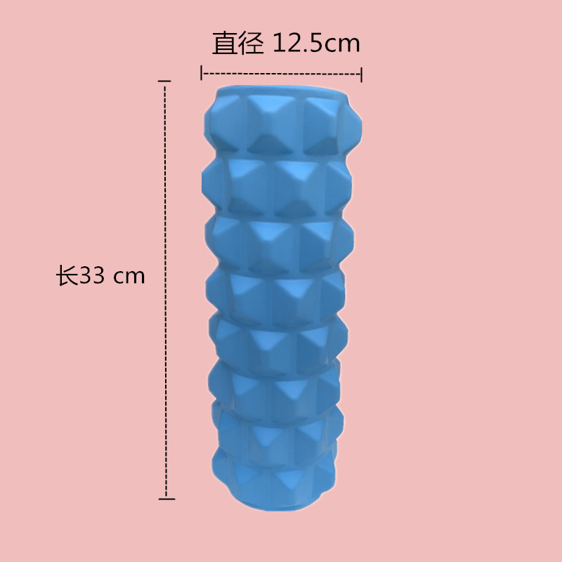瑜伽柱泡沫轴空心33小狼牙 肌肉放松腰背腿部按摩滚轴筒厂家