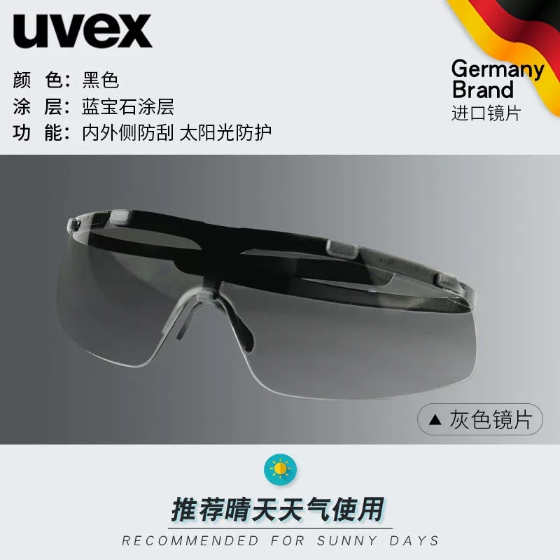 UVEX防护眼镜9072213护目镜挡风透明骑行防尘劳保打磨高清大图