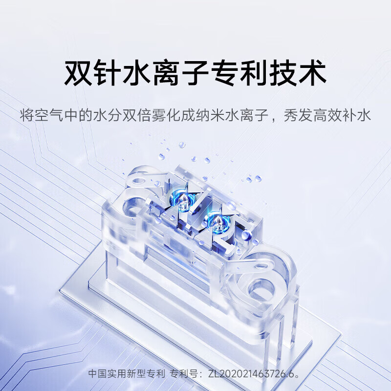 小米(MI)高速吹风机H701(星钻紫)米家高速水离子电吹风 家用大风力速干 双水离子护发 降噪大功率速干吹风筒无叶