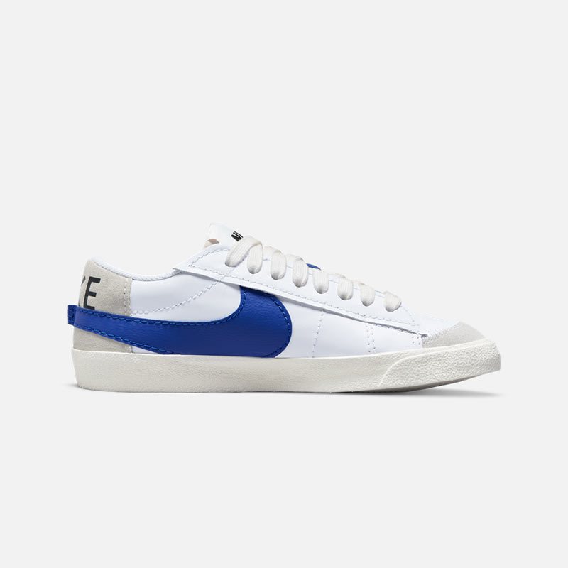 Nike Blazer Low ’77 Jumbo 防滑轻便 低帮 板鞋 男款 白蓝 DQ8768-100