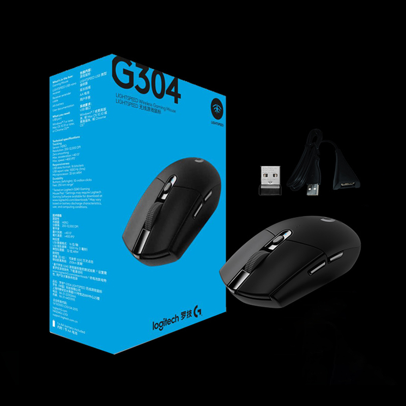 罗技G G304无线鼠标游戏电竞外设办公笔记本电脑台式高清大图