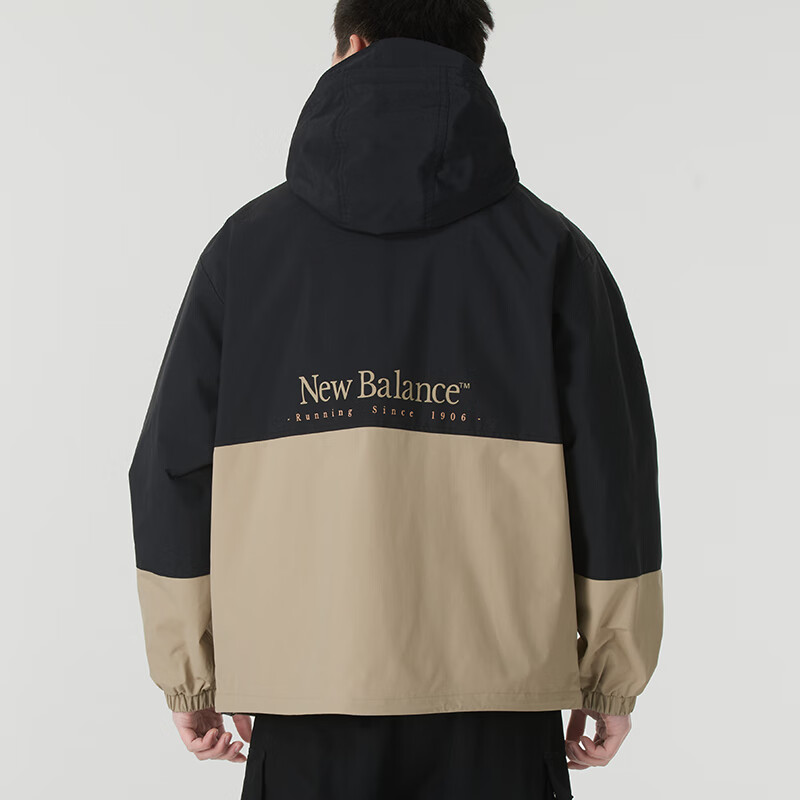 NEW BALANCE男装2025夏季新款连帽运动服潮流时尚休闲工装连帽夹克外套