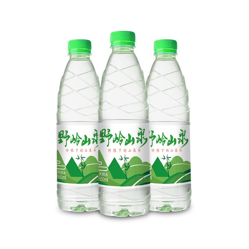 野岭山泉550ml*20瓶 竹根下的山泉水饮用天然水