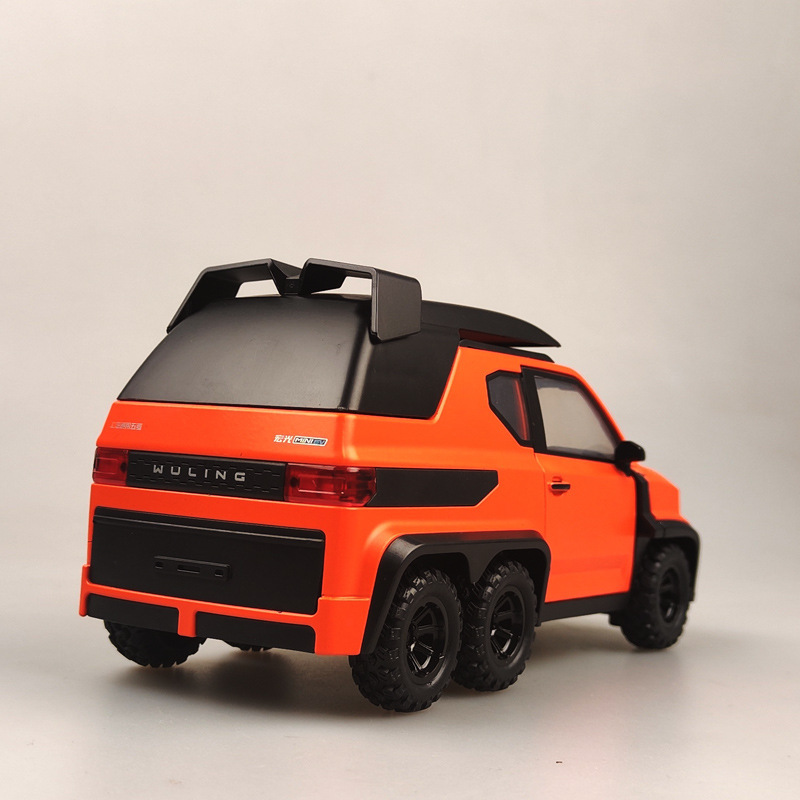 美生威拓118五菱宏光miniev6x6合金汽车模型回力玩具皮卡