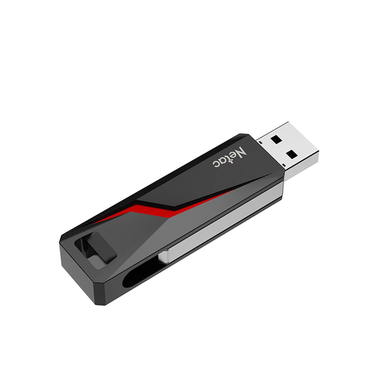 朗科(Netac)US25-256G 国产固态多功能U盘 银黑色 USB 3.2+Type-C高清大图