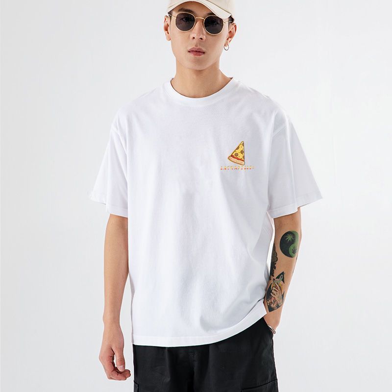 拉夏贝尔la chapelle homme2021男士短袖纯棉t恤夏季潮流学生宽松体恤