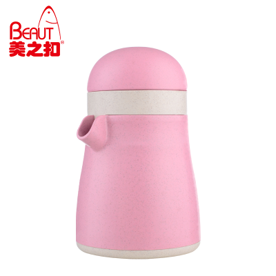 美之扣zzj13双向企鹅榨汁 粉色杯升级款橙汁榨汁机手动压橙子器塑料简易迷你炸果汁杯小型家用水果柠檬榨汁器其他厨房小工具