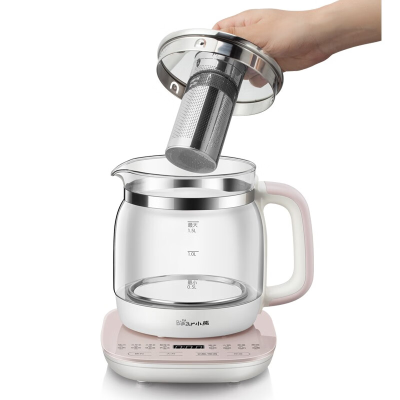 小熊Bear养生壶YSH-A15Z8米白色4.5升底盘加热不锈钢设计高清大图