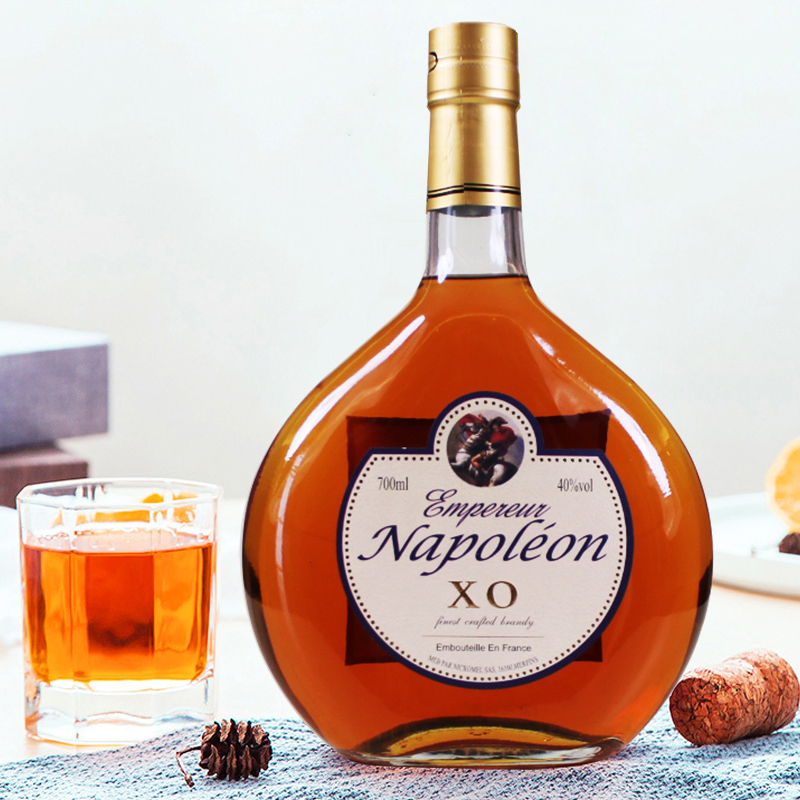 法国进口洋酒拿破仑xo40度白兰地700ml1樽礼盒装