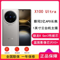 vivo X100 Ultra 钛色 12GB+256GB 骁龙8 Gen3性能芯 蓝图影像芯片V3+ 蔡司超级长焦 5G 拍照 手机