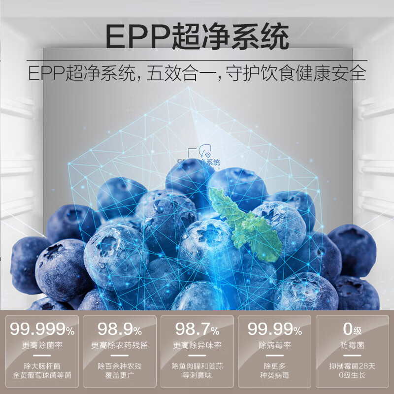 海尔(Haier)十字对开冰箱500L容量一级能效变频风冷无霜 超薄自由零嵌入家用BCD-500WGHTD49W9U1高清大图