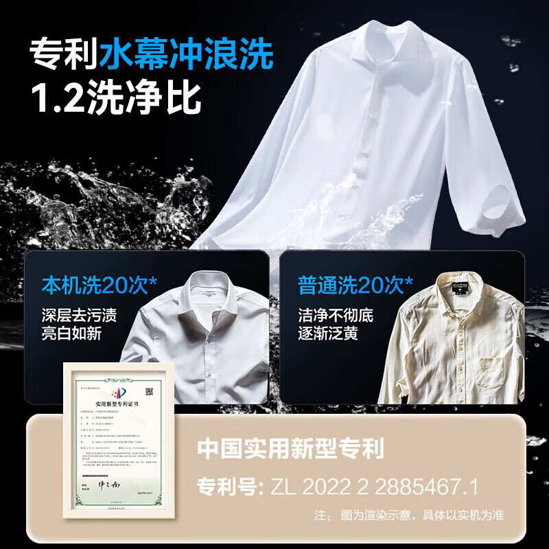 海尔(Haier)11公斤大容量超薄滚筒全自动家用洗衣机高洗净比大筒径嵌入八维减震11公斤-洗脱一体-蓝盾除菌-羊毛绿标高清大图