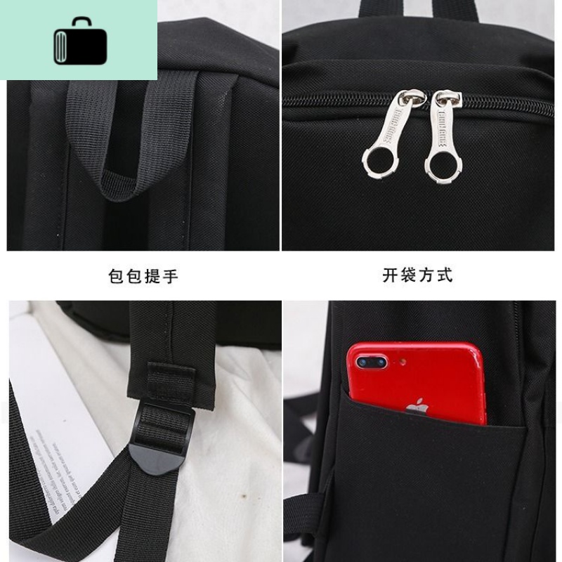 书包女韩版原宿ulzzang学院风双肩包百搭校园小学初中学生背包insNEW LAKE高清大图