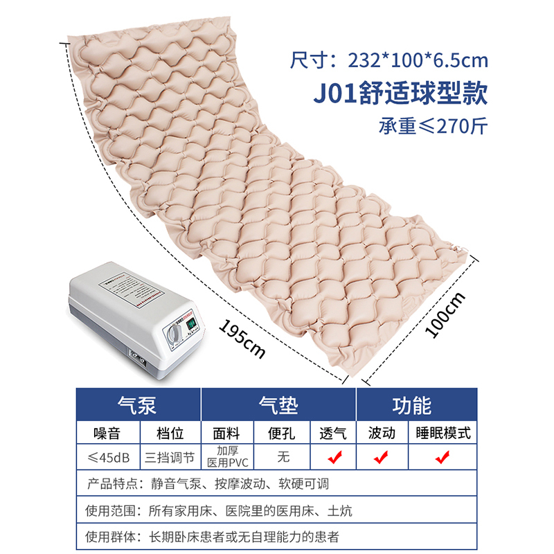 爱护佳防褥疮床垫医用防褥疮气垫床单人充气床垫老人瘫痪病人卧床翻身护理家用儿童成人通用