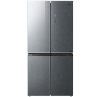 美的(Midea) 480L 十字对开门冰箱 BCD-480WSGPZM(E) 墨兰灰-观澜