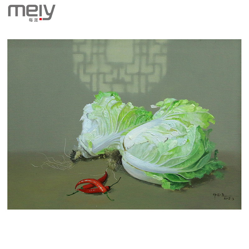 每涯艺术 邓正立《闲画家常·百财聚来NO.4》艺术家原创油画艺术品收藏 客厅卧室玄关餐厅办公室居家装饰 挂画