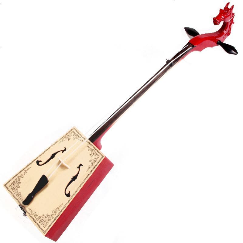 梵巢马头琴乌木指板面板印花成人演奏初学型中音马头琴乐器MT-07 蒙古