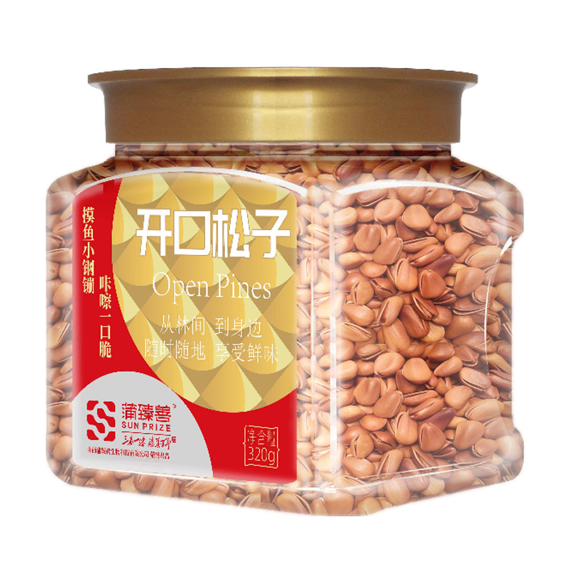 蒲臻善开口松子颗粒饱满松香醇厚原生原材口感绵密优选320g