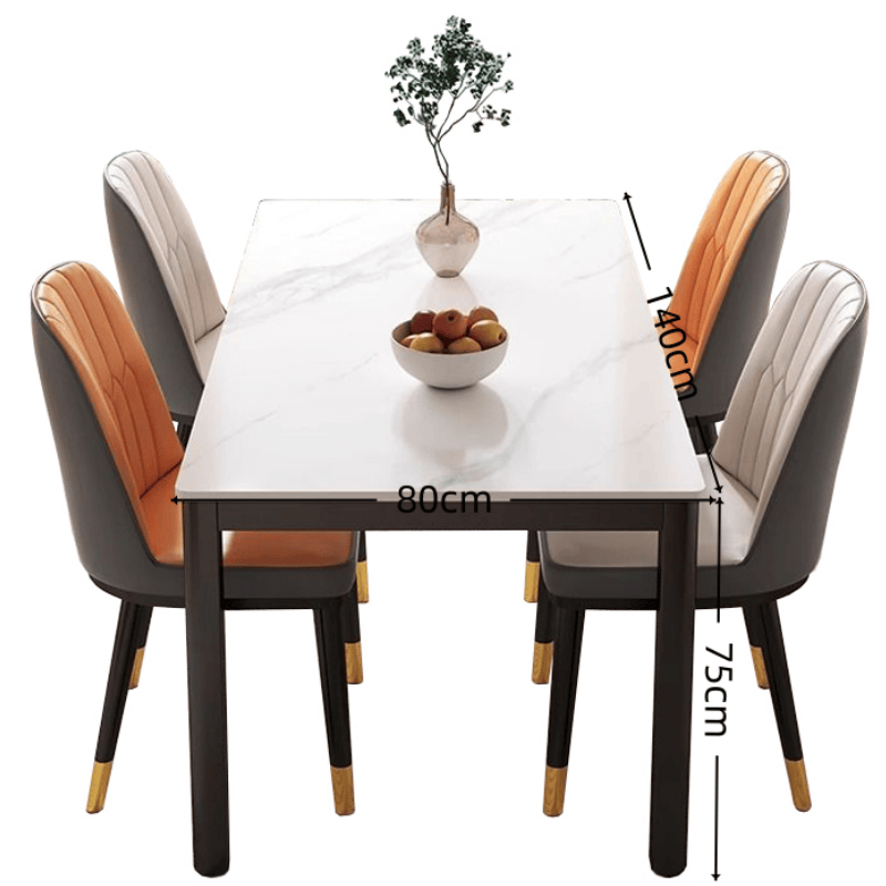 豫龙都 食堂餐桌一桌四椅套高清大图