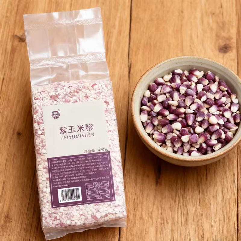 御佰秾 紫玉米糁420g YBN060.高清大图