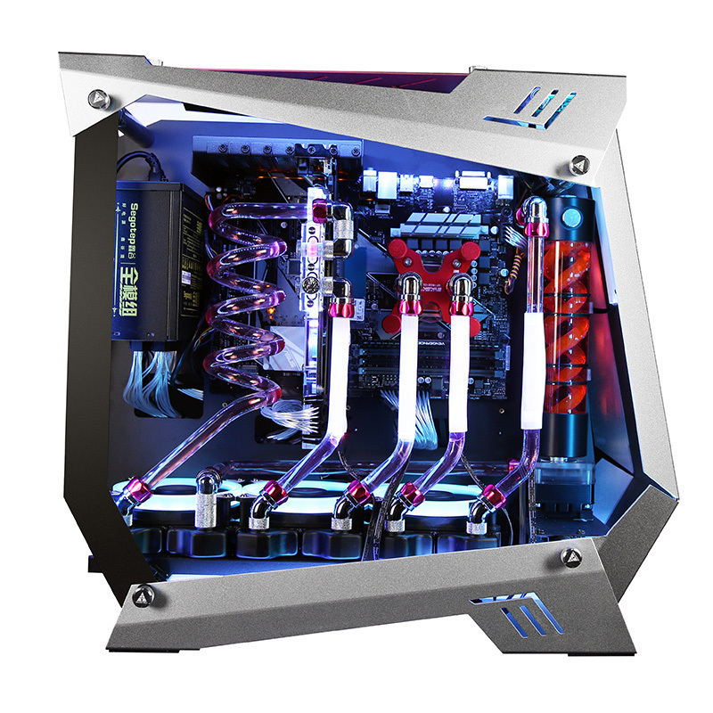 京天(KOTIN)八代六核i7 8700K/GTX1080TI/256GB分体水冷台式吃鸡游戏电脑主机DIY组装机