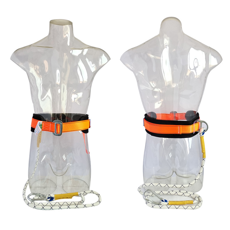 ZQ/筑强 国标单腰(大钩3米)安全带 护腰板腰带 区域限制平台高空作业防坠落保险带高清大图