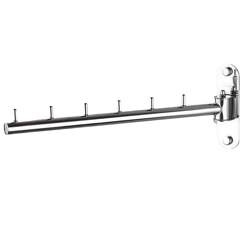 鑫木樽打孔挂衣杆 不锈钢个高清大图