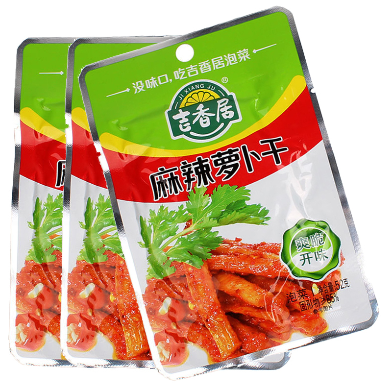 吉香居麻辣萝卜干52g