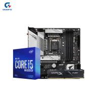 技嘉B560M AORUS PRO AX+英特尔i5 10600KF CPU +金士顿Fury 2666 8G主板套装