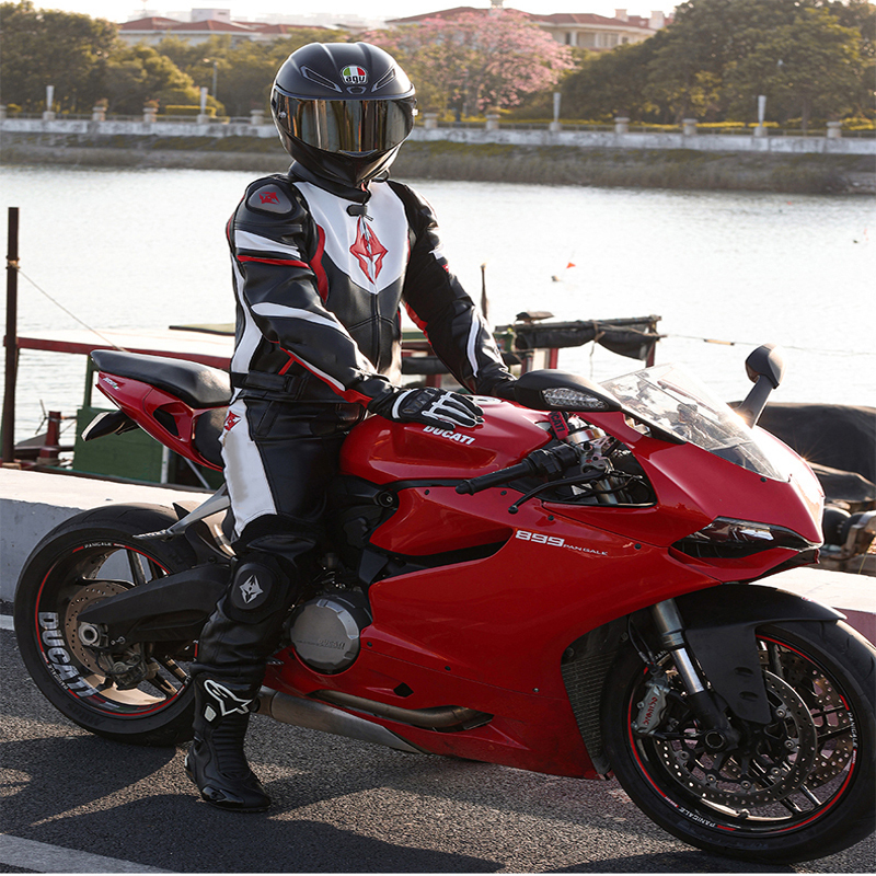 闪电客摩托车服骑行服皮衣套装男女重机赛车冬季保暖骑士防水防摔