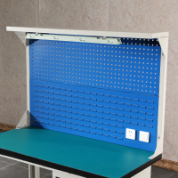 鑫虎威 重型钳工工作台工厂车间流水线操作台实验室试验台1.5米吊落地四抽双挂板