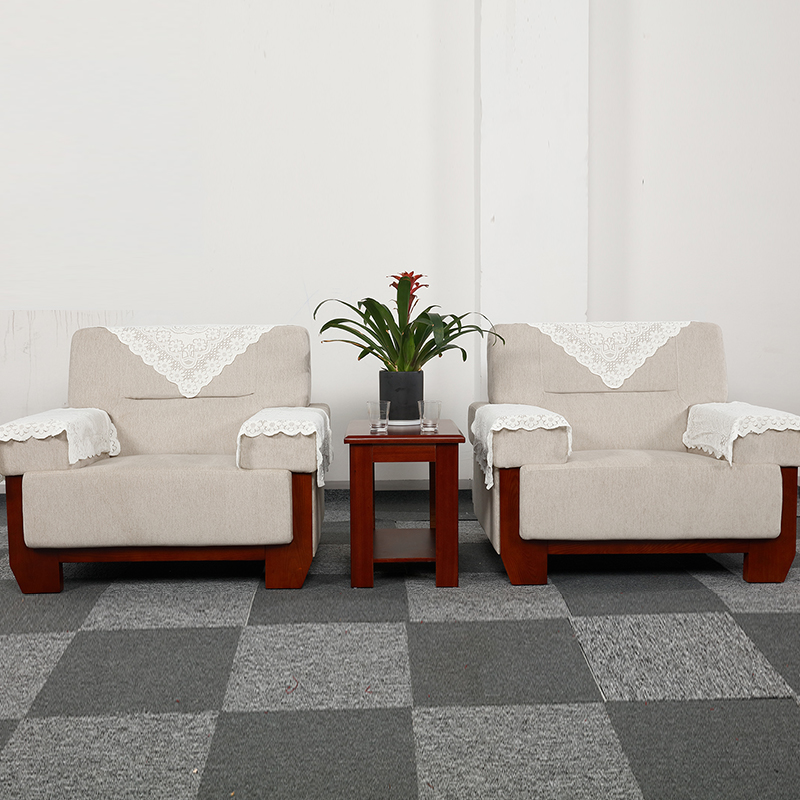 鑫办公 简约现代布艺会议沙发办公沙发茶几组合简约现代商务会客区