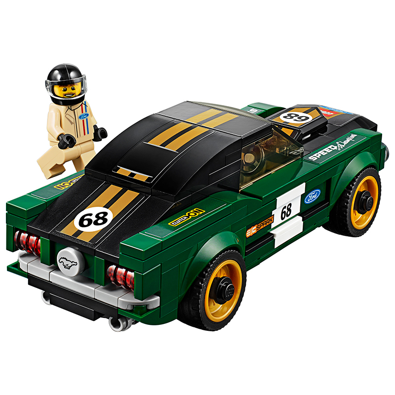 LEGO 乐高 Speed赛车系列 1968款福特野马 LEGC75884 塑料积木玩具 6-14岁 100-200块