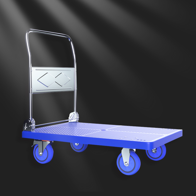 鸿启纳 配5寸低噪轮方管加固折叠手推车承重约900斤 HQN-DH339X 90*60cm (单位:件)高清大图